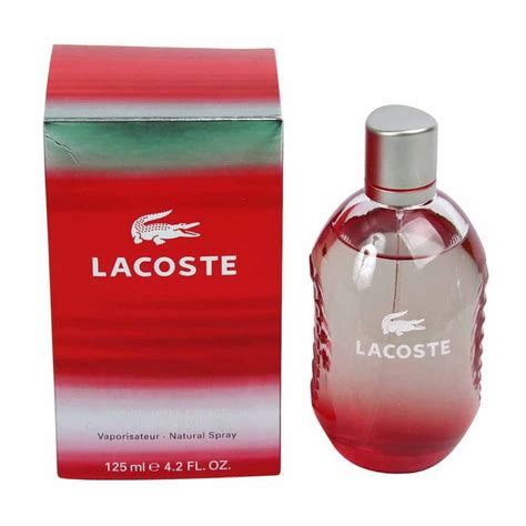 lacoste aftershave red in play.